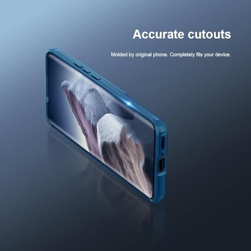 Nillkin Case for Xiaomi 11 Ultra (6.81" Inch) CamShield Pro Camera Slider Close & Open Double Layered Protection TPU + PC Blue Color