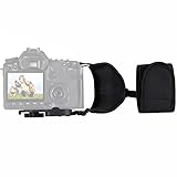 hensych neoprene morbido impugnatura cinturino da polso con piastra in plastica a vite da 1/4 di pollice per fotocamera slr/dslr, tessuto da immersione cinturino da polso per fotocamera polsino