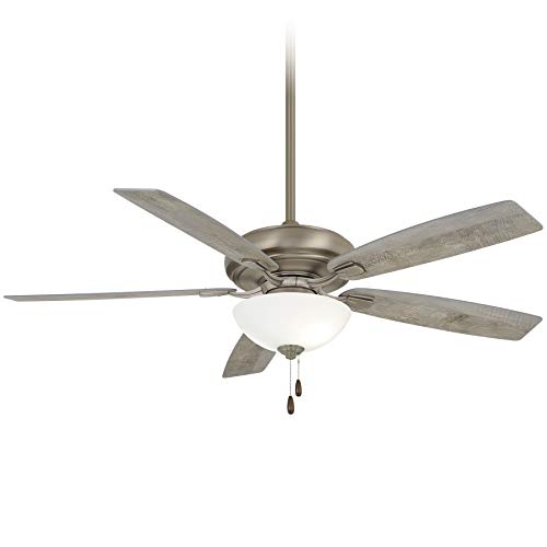 Minka-Aire F552L-BNK Watt 60 Inch LED Energy Star Rated Ceiling Fan with DC Motor and 4 Speed Pull Chain in Burnished Nickel Finish