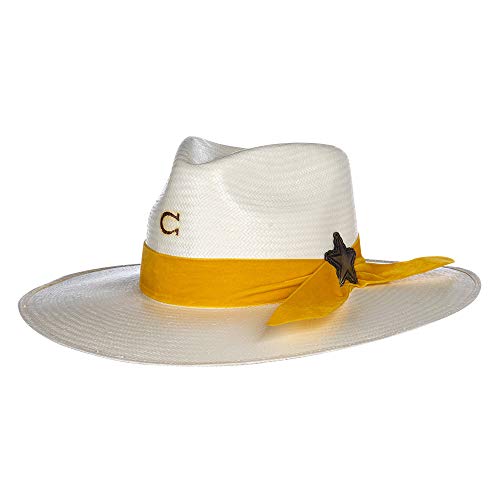 Charlie 1 Horse Hats Womens 10X Lone Star Love 3 1/2 Brim Straw Fashion Hat 71/8 Natural
