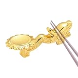 Soporte para palillos, diseño de cabeza de dragón 2 en 1, soporte para cuchara para estufa, para cubiertos, cocina, secado, comer, fiesta, aperitivos