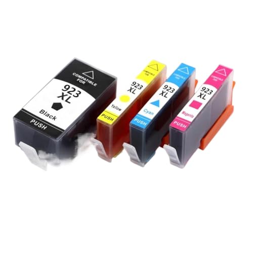 Cartouche encre 923 couleur pour OfficeJet Pro 8120 8130 pour télétravail et projets