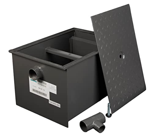 Wentworth WP-GT-15 30 Pound Commercial Grease Trap Interceptor For Restaurant Under Sink Kitchen cover