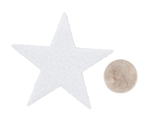 Playfully Ever After 3 Inch White 22Pc Felt Star Stickers #TOP1