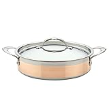Bündige Nieten – vom Koch inspirierte Bündignieten machen Hestan Kochgeschirr leicht zu reinigen, indem sie verhindern, dass sich Lebensmittel ansammeln. Sie sind auch ideal zum Stapeln und Verschachteln.