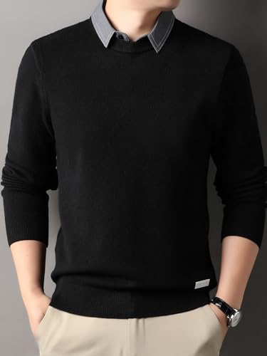 Pull de vacances homme tricoté décontracté et chaud pour soirées d'hiver