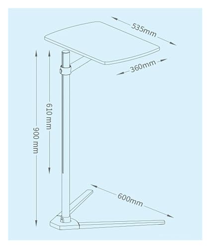 Support de sol UP-8T portable réglable hauteur table de chevet amovible