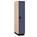 Salsbury Industries 1-Tier Extra Wide Designer Wood Locker with One Wide Storage Unit, 6-Feet High by 24-Inch Deep, Blue