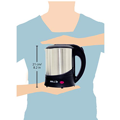 Image of IBELL SEK110 Electric Kettle 1L- 360 Cordless Rotating Base, 1350W, 2 Year Warranty, Auto off Function (Black)