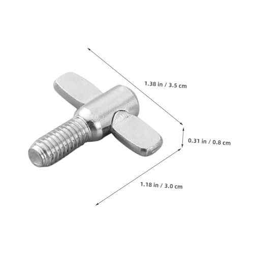 10 piezas de tornillos de ala para platillos de batería de fácil instalación para kits de batería miniatura 3
