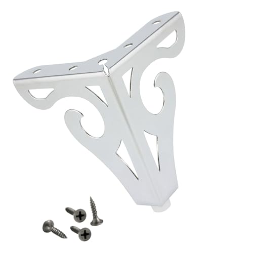 Generic 三角形家具脚 メタル製 交換用 ? ソファやテーブルに対応 耐久性あり シンプル設置 (12.5cm,銀)