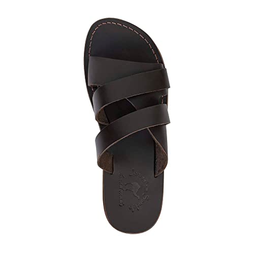 Lucas - Leather Open Toe Slide Sandal - Mens Sandals3