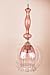Ornamenta Handmade Blown Glass Pendant Light | Pink & Clear Ceiling Lamp | Hanging Light Fixture for Kitchen Island | Modern Pendant Lighting with Adjustable Color & Diameter Options (6-12 Inches)