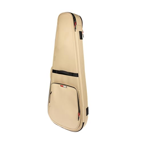 Image of Gator Cases ICON Series Premium Weather Resistant Gig Bag for 335-Style TSA Luggage Lock-Friendly Zipper Pulls; Khaki (G-ICON335-KHK)
