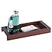 mDesign Bamboo Storage Organizer Tray for Bathroom Vanity Countertops, Closets, Dressers - Holder for Watches, Glasses, Cologne, Keys, Grooming Kit and Guest Hand Towels - Espresso Brown Finish