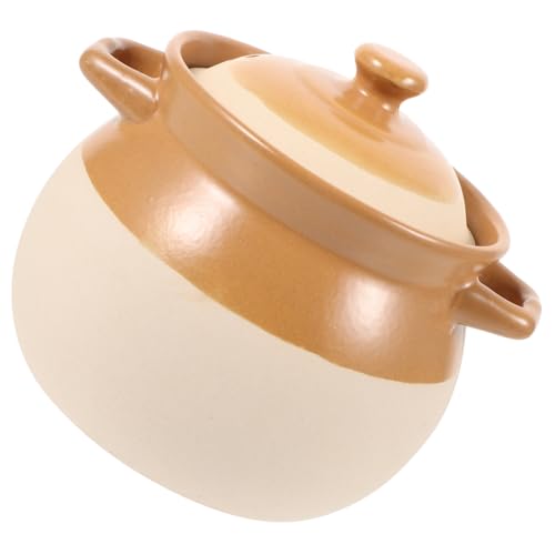 Baluue Olla de para Guisos Resistente Altas Temperaturas Cazuela para Sopa y Estofado para Reuniones Familiares y Cocina Diaria