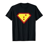 Super Braille Dots Letra S. Para personas con discapacidad visual letra S alfabeto braille Camiseta