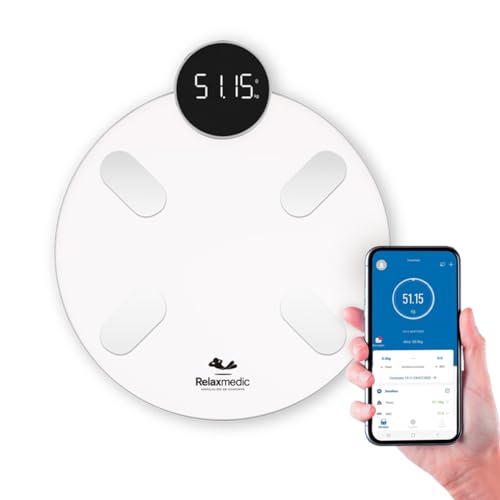 Balança Digital Corporal Bioimpedância Biofit App Relaxmedic
