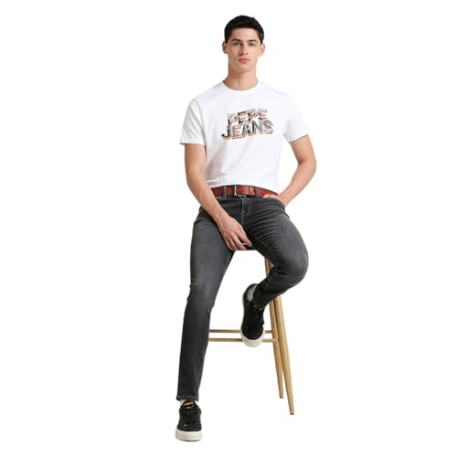 Image of Pepe Jeans Men T-Shirt|Cotton|Slim Fit