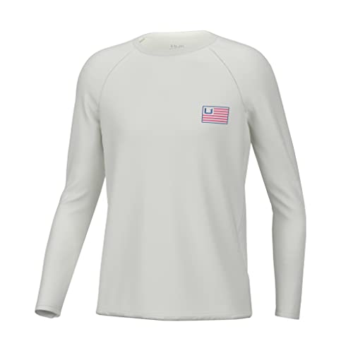 Image of HUK Boys Pursuit Solid Long Sleeve Shirt, Fishing Shirt for Kids