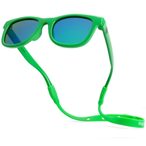 Image of Polarized Baby Sunglasses With Strap - Unbreakable Flexible Infant Sunglasses For Toddlers Newborns 0-24 Months