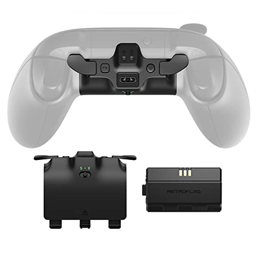 RetroFlag Superpack X box Series X|S Controller Strike Pack Paddle, 1000mAh Rechargeable Battery, Programmable Back Buttons, Mapping/Six-Axis Gyro/Turbo,Compatible with Wins/Switch/Steam Deck