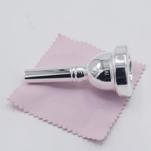 image for CashBeat 6 1/2AL Silver Small Shank Trombone Mouthpiece, Euphonium Mou
