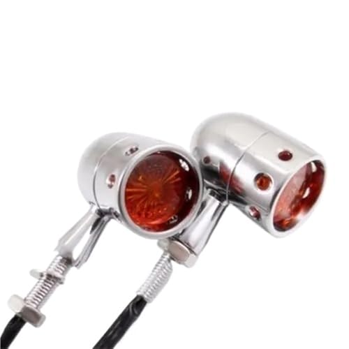 Clignotants moto en métal momt 12V pour remplacer les clignotants plastique cassés
