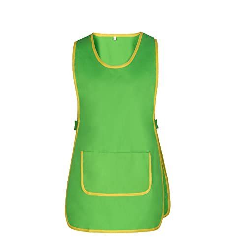 MISEMIYA - Delantal Limpieza Uniforme Laboral CLINICA MÉDICOS Limpieza Veterinaria Sanitarios HOSTELERÍA- Ref.868 - XL, Verde Manzana 21