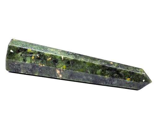 Image of Certified Green Jade Crystal Tower Obelisk Point For Chakra, Healing And Balancing - Aaa Grade Original Certified Gemstone Agate For Reiki Meditation Yoga Spiritual (3-4 Inches)