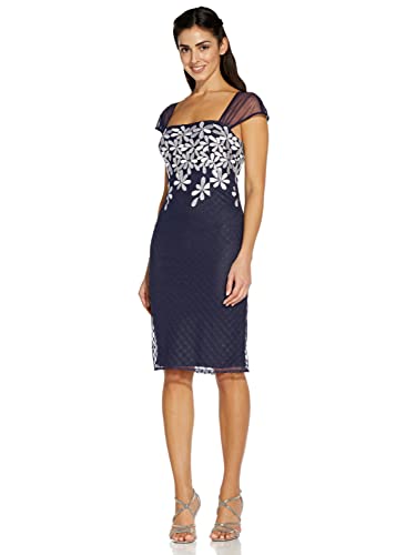 Image of Adrianna Papell Women's Floral Embroidery Sheath Dress