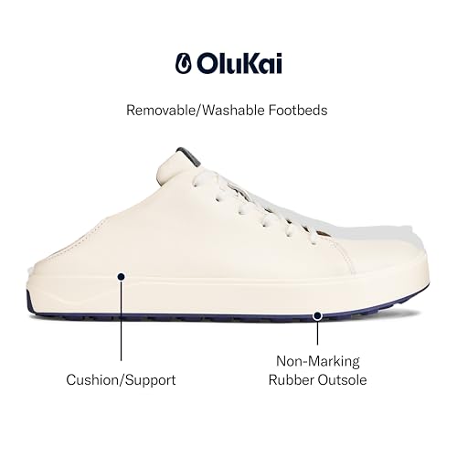 OLUKAI Wai'alae Men's Golf Shoes, Spikeless Golf Shoes, Supple Full-Grain Leather & Contoured Footbed, Waterproof & Stain-Resistant4