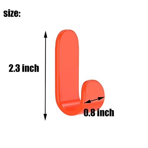 24 Pcs Plastic Adhesive Hooks, Self Adhesive Wall Hooks, For Hang Up Towel Bath Towel Jackets Utility Wall Hooks Etc, Wall Hangers Door Hooks Multicolor. #TOP1