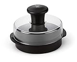 Weber Hamburgerpresse, für gleichmäßige Burger Pattys, zur Zubereitung von 220 & 110g Pattys, abnehmbarer Griff zur einfachen Aufbewahrung, spülmaschinenfest - Schwarz (6483)