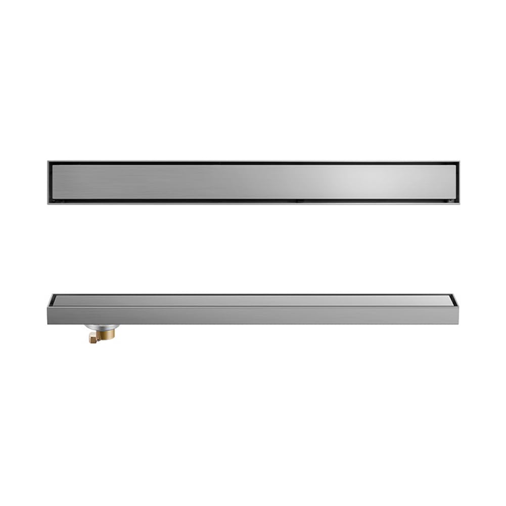 Desagüe de ducha lineal de acero inoxidable 304 con panel de drenaje para baño y balcón (salida lateral de 100 cm)