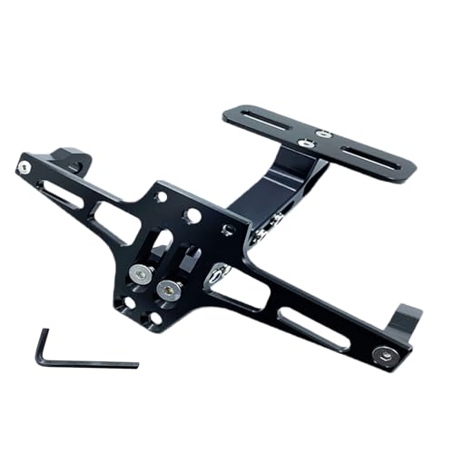 Support d'immatriculation moto avec éliminateur de garde-boue arrière en aluminium