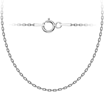 Silver Necklace for Women – Long Sterling Chain Necklaces for Womens – Fashion Jewelry for Women – Pretty and Strong Womans 925 Sterling Silver Chains Necklace – 15.7 Inch 17.7 Inch 19.6 Inch (15.7")