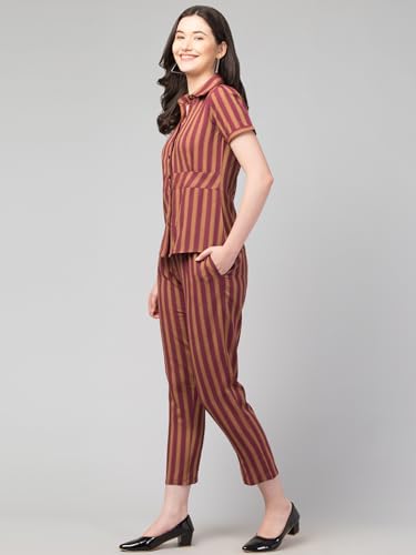 Image of ZUVINO Co Ord Set for Women Co Ord Set || Stylish Office Formal Wear || Cotton Co Ord Set for Summers.
