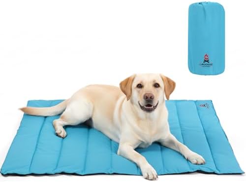 Outdoor Dog Bed Waterproof, Travel Dog Bed Large Size with Carry ...
