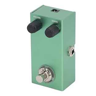 [Durable Material] Made of sturdy aluminium alloy, the electric guitar pedal board ensures long-lasting use without damage. [Precise Adjustments] The mini guitar vibrato pedal allows for sensitive adjustment of speed output and depth output with easy...