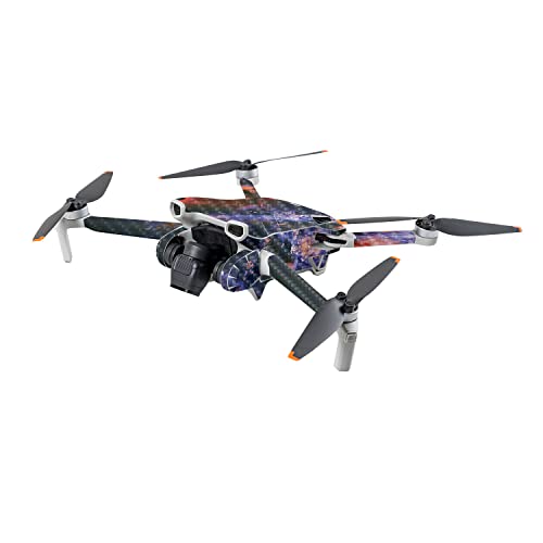 Image of MightySkins Carbon Fiber Skin Compatible with DJI Mini 3 - Andromeda | Protective, Durable Textured Carbon Fiber Finish | Easy to Apply | Made in The USA