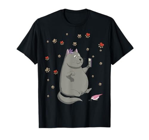 Funny Cat Video Blogger T-Shirt Kawaii Anime Cat Lover