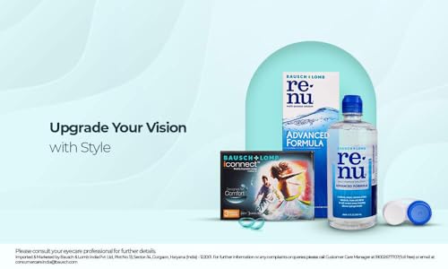 Image of Bausch & Lomb Iconnect Contact Lens - Spherical | Monthly Disposable | Hydrogel Material | (-3, Pack of 3)