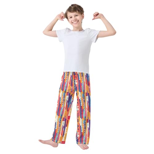 Rainbow Line Pattern Pajamas Bottoms with Pockets Comfy Pjs Sleepwear Elastic Waistband Pajamas Pants Lounge Pants2