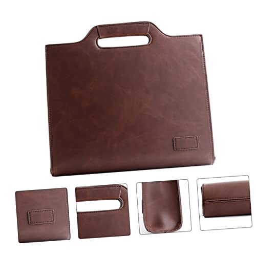 VALICLUD Retro Style Messenger Bag Vintage Business Briefcase for Men Document Organizer for Work School and Travel2