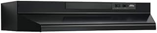 Broan Broan F402423 Convertible Range Hood, Black, 24-Inch Black