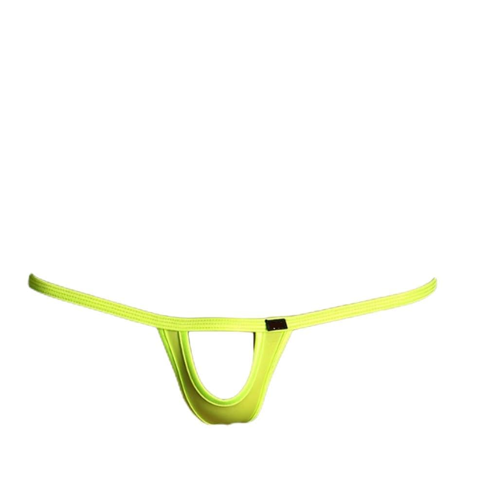 JPXJGT Men's Sexy Erotic Thongs G-String See Through Mesh Jockstrap Underwear Clubwear(Green,XXL)