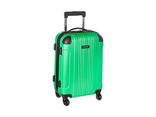 Kenneth Cole REACTION Out of Bounds Lightweight Hardshell 4-Wheel Spinner Luggage Kelly Green 20-Inch Carry On