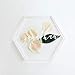 UNIQOOO 20Pcs Clear Acrylic Place Cards for Wedding | Blank Hexagon Table Seating Cards |3mm Acrylic Escort Plates, Name Cards - Perfect for Dinner Parties, Guest Name, Food Signs