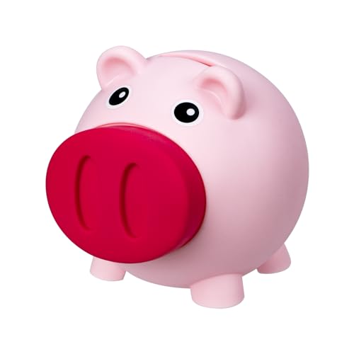Acooruiteng Tirelire réutilisable pour adulte - Jolie tirelire - Pour anniversaire, rentrée des classes et occasions spéciales - Rose